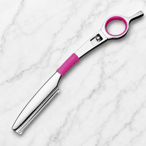 Ensemble de ciseaux à cheveux professionnels luxueux en acier inoxydable rose - Comprend des ciseaux de coupe et des ciseaux à effiler QORVEX INSTRUMENTS - Product Image 3