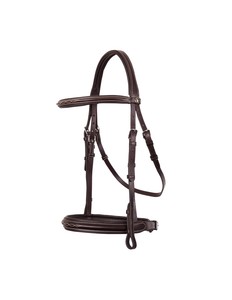 Bridon en cuir de luxe avec forme anatomique et rembourrage doux, bridon en cuir réglable, vente en gros de bridons en cuir véritable - Product Image 3