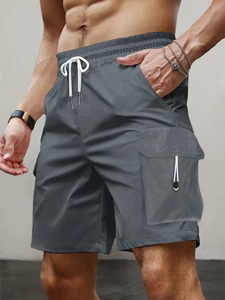 Pantalones cortos tipo cargo de verano de alta calidad para hombre, pantalones cortos informales a la moda para correr, pantalones cortos cómodos con cintura elástica, ropa para hombre - Product Image 3