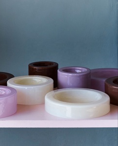 Bol en résine indienne poli à la main, design classique, écologique, élégant, compatible lave-vaisselle, empilable, pour salade, cuisine, fête - Product Image 4