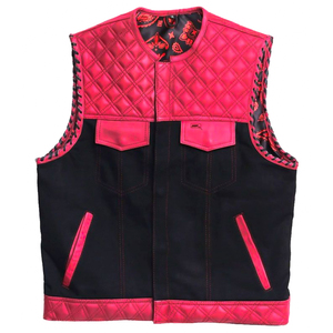 Chaleco de Motocicleta Unisex de Cuero Genuino – Impresión Serigrafiada, Preparado para Parches, Tallas Grandes, MOQ Bajo – Equipo para Motociclismo de Club - Product Image 4