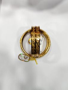 LISA JEWELLERS 22K <b>Solid</b> Yellow <b>Gold</b> <b>Bangles</b> 916 Hallmark BIS Certified CNC Engraved Trendy Traditional Indian Wedding Bridal - Product Image 3