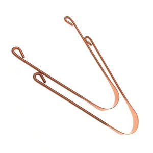 Rose Gold Copper Plated Tongue Scraper U Shape <b>Thin</b> <b>Wire</b> Stainless Steel Reusable Oral Hygiene Bacteria Remover Adult Daily Tool - Product Image 2