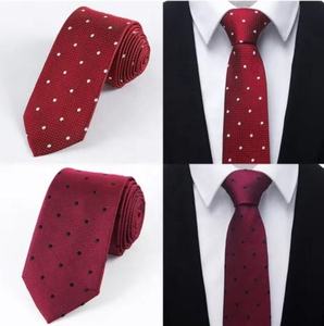 Corbata de seda personalizada para hombre con patrón de puntos bordado, elegante, formal, para negocios, bodas, fiestas, accesorio de corbata larga. - Product Image 4
