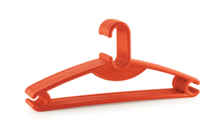 Green Plastic Clothing Hanger With Non-Slip Design Rectangle Shape For Wardrobe Storage Lightweight Minimalist Style <b>Hook</b> Type - Product Image 3