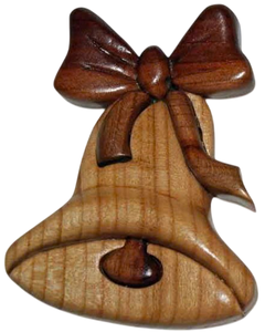 Christmas-Themed Woodcraft Magnet for Gift and Souvenir Intarsia Custom Design and Packaging from Vietnam Factory Wholesale - Product Image 2