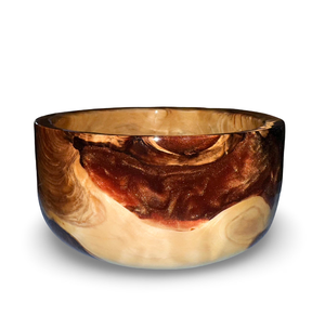 ชามไม้ลายเรซิ่น ดีไซน์หรูหรา ตกแต่งด้วยมืออย่างประณีต เหมาะสำหรับเสิร์ฟและจัดแสดง ของตกแต่งครัวสุดหรูสำหรับบ้าน - Product Image 5
