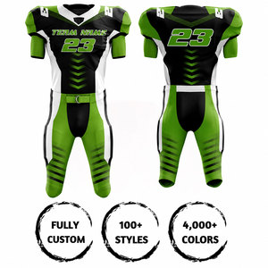 Camiseta de Fútbol Americano Personalizada para Hombre, Sublimada, Transpirable, de Poliéster, Cuello en V, Manga Corta, Número de Equipo 23 - Product Image 3