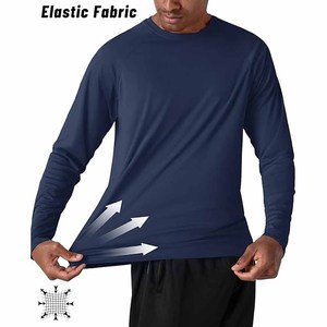 T-shirts de sport décontractés à manches longues, anti-UV, 100 % polyester, séchage rapide - Product Image 4