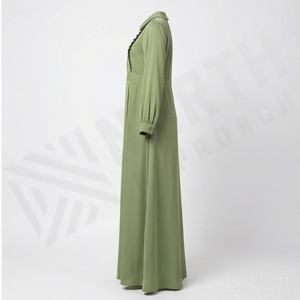 Abaya musulmane de qualité supérieure, tissu personnalisé, couleurs unies, emballage personnalisé, designs sur mesure, vente en gros, vêtements islamiques pour femmes - Product Image 3