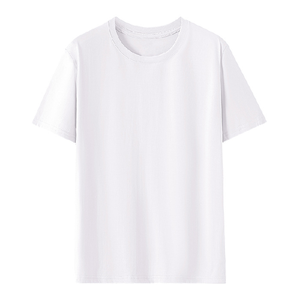 รับผลิตเสื้อยืดคอกลมแขนสั้นผ้าฝ้ายสีพื้นจากโรงงาน OEM สวมใส่สบาย ระบายอากาศได้ดี - Product Image 1