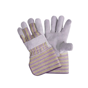 Gants de sécurité industriels robustes pour monteurs canadiens, avec manchette antidérapante caoutchoutée, en cuir de vachette pleine fleur, usage général - Product Image 3