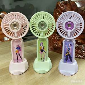 Ventilador de mano personalizado para chicas, venta al por mayor directa de fábrica, 500mAh, 3 velocidades, ¡gran oferta! - Product Image 5
