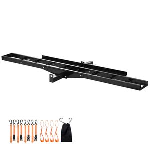 Portamotos de Acero Reforzado, Capacidad de 500 Libras, Soporte de Enganche de 47 Pulgadas con Correas de Trinquete y Estabilizador para Scooters y ATVs - Product Image 1