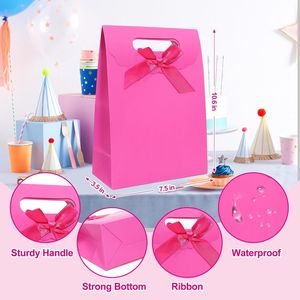 Set di 4 Sacchetti Regalo di Media Dimensione 7 X 4 X 10 Pollici con Manici per Feste, Compleanni, Matrimoni e Altre Occasioni - Product Image 3