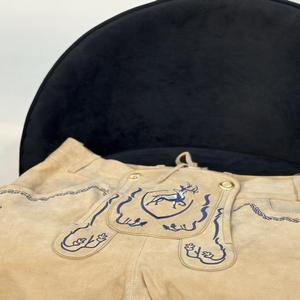 Shorts traditionnels bavarois en daim de chèvre pour hommes, taille plus, mi-haute, longueur genou, pour l'Oktoberfest - Product Image 5