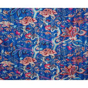 Couvre-lit Kantha fait main le plus vendu, 100% coton, imprimé à la main, motif floral, poids du tissu 220g, origine Rajasthan - Product Image 2