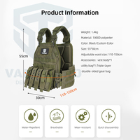 Gilet tactique de formation vert OD en gros avec porte-plaques Molle, en tissu durable et de bonne qualité pour l'entraînement des agents de sécurité