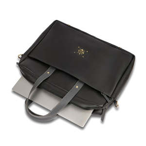 Genuine Leather Black Large Capacity Laptop <b>Bag</b> Briefcase Crossbody <b>Computer</b> Handheld Business Travel <b>Bag</b> - Product Image 2