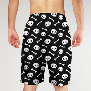 Pantalones cortos estampados de color amarillo claro para hombre, con cordón en la cintura y logotipo frontal con la frase "Stay Hungry Stay Foolish", estilo informal de secado rápido - Product Image 6