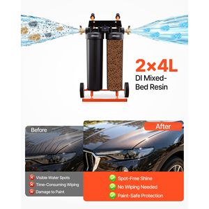 Sistema Portátil de Agua Desionizada para Lavado de Autos sin Manchas, 2 x 4L, Válvula de Derivación de Resina DI y Medidor de TDS, Modelo D0100X3ULW2 - Product Image 3