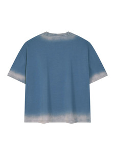 เสื้อยืดลายมัดย้อมทรงโอเวอร์ไซส์ เสื้อยืดวินเทจฟอกสี เสื้อยืดฟอกสีแบบแอซิดวอช เสื้อยืดสตรีทแวร์ เสื้อยืดโอเวอร์ไซส์ผ้าฝ้าย เสื้อยืดยูนิเซ็กส์ - Product Image 2