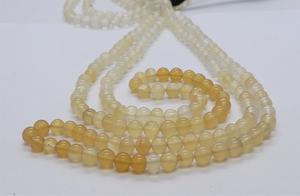Cuentas Redondas Lisas de Ónix Amarillo Natural AAA de 5-5.5MM, Cuentas Redondas de Ónix Amarillo Natural de 13 Pulgadas para Fabricación de Joyería al por Mayor - Product Image 5