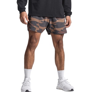 Men's 2025 Cotton Gym Fitness Shorts Quick Dry Waterproof <b>Elastic</b> Waist Double-Layer Lined Pocket Casual Style Nylon Washed - Product Image 2