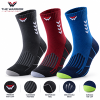 Chaussettes de sport respirantes et rembourrées, chaussettes de compression athlétiques, antidérapantes, séchage rapide pour le basketball, la course à pied, le cyclisme