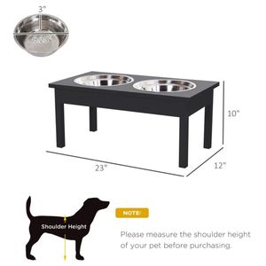 Elegante Stazione di Alimentazione per Animali Domestici in Acciaio Inossidabile con Mobile Contenitore Portatile Automatico per Cibo Gatti con Funzione Rialzata - Product Image 2