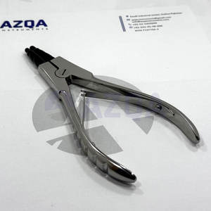 Pince à ouvrir les anneaux professionnelle en acier inoxydable avec embout en caoutchouc, 3 encoches, 6 pouces, outil pour studio de piercing corporel - Product Image 2