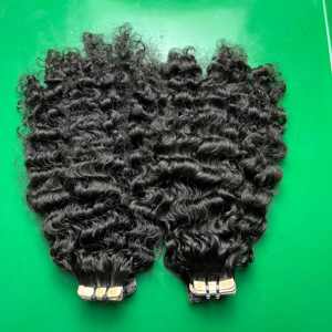 Extensions de cheveux humains premium à double trame, non-Remy, bouclés vietnamiens, 8 à 40 pouces, bruts, trame double machine, sans couture, naturels - Product Image 3