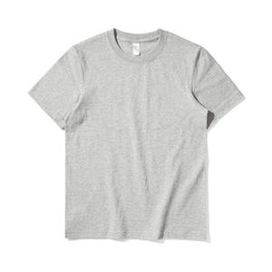 T-shirt à manches courtes pour homme, orange, coupe classique, col rond, style décontracté, 100% coton jersey tricoté, couleur unie, design simple, OEM - Product Image 2