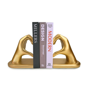 Vintage Inspired Aluminium Bookends Pair, Handcrafted Decorative Metal <b>Book</b> <b>Holder</b> <b>Stand</b> for Bookshelf, Library, - Product Image 1
