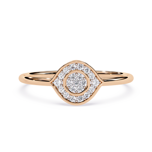 แหวนทองคำแท้ทรงกลมดีไซน์คลาสสิกสำหรับผู้หญิง 10k 14k 18k เหมาะสำหรับเป็นของขวัญ งานหมั้น วันครบรอบแต่งงาน - Product Image 5