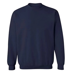 Heavyweight Custom Royal Blue Raglan Crewneck Sweatshirt School Uniform Fleece Cotton Polyester <b>Pullover</b> Blank Kids Unisex - Product Image 1