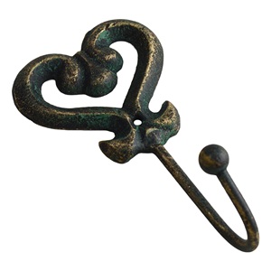 Modern Cast Iron <b>Wall</b> Mounted Heart Shape Hooks for Hanging <b>Clothes</b> Coats Hats Keys-Eco-Friendly - Product Image 3