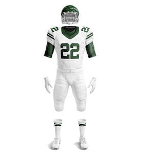 Uniforme de Fútbol Americano para Hombre, Nuevo, al por Mayor, de Secado Rápido, Manga Corta, para Entrenamiento, con Logotipo Frontal, para Adultos - Product Image 2