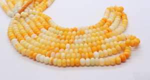 Beautiful Orange Shaded <b>Opal</b> Plain Rondelle Beads 8-85 MM Smooth Gemstone Beads AAA Carrot Orange <b>Opal</b> Beads Jewelry Making - Product Image 4