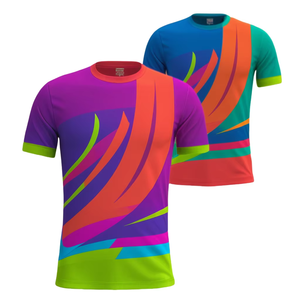 Camiseta Deportiva Personalizada de Fábrica, 100% Poliéster, Secado Rápido, Estampado, Estilo Casual para Maratón, Jersey Corto - Product Image 3