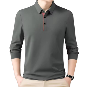 Chemise Homme Personnalisable avec Logo – Coton Premium Anti-Plis Respirant Doux Confortable Manches Longues Coupe Décontractée Tricotée Durable - Product Image 1