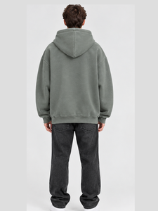 Premium Heavyweight Oversized Hoodie Streetwear Heavyweight Cotton Drop Shoulder Graphic Print Full Zip Unisex Sweatshirt <b>Jacket</b> - Product Image 4