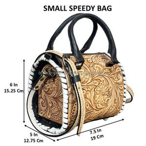 Bolso de Hombro de Cuero Vacuno de Alta Gama para Mujer, Diseño Artesanal, Estilo Vaquero, Bolso de Mano Elegante para Uso Diario - Product Image 2