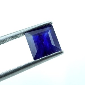 Gema de Zafiro Azul Natural: Zafiro Suelto Facetado Cuadrado de 1.90Ct (6x4MM) - Product Image 4