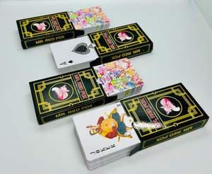 Jeu de cartes de magie MR RED Fox, jeu de 4 cartes de mentaliste espion, identifiées par le dos - Product Image 4