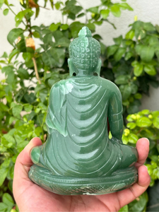 Estatua de Buda de Jade Verde Australiano |   Escultura de Buda Tallada a Mano en Piedra Preciosa Natural |   Decoración para Meditación |   Proveedor Mayorista - Product Image 5