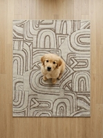Alfombra Personalizada de Alta Gama con Diseño Floral, Hecha a Mano con Lana y Base de Látex, Lavable y con Características Antibacterianas para la Sala de Estar
