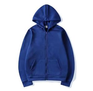 Sweat-shirt unisexe à capuche zippé, coupe oversize, color block, décontracté, pour l'automne, 100 % coton French Terry, service OEM - Product Image 3