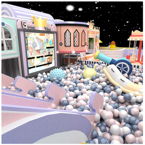 Aire de jeux intérieure pour enfants, jeux de <span class=keywords><strong>jeu</strong></span> doux avec toboggan LED et écran de <span class=keywords><strong>jeu</strong></span> interactif pour centre commercial et investisseurs - Product Image 3