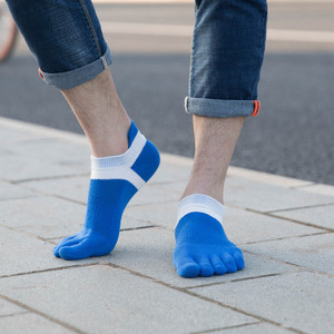 Men's 5 Toe Ankle <b>Socks</b> Breathable Knitted Sport <b>Socks</b> Summer Cotton Spandex Thin Solid Color <b>Running</b> <b>Socks</b> - Product Image 6